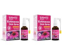 Gola Spray, spray per la gola, supporto immunitario, con Echinacea Purpurea, senza alcool, gusto menta - 20 ml Echinacea Benefit (Confezione da 2)
