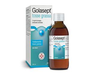 Golasept Tosse Grassa - Sciroppo mucolitico all'ambroxolo per la tosse grassa, flacone da 200 ml