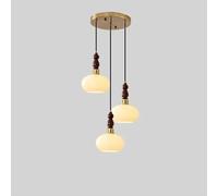 Gold 3 Light Fixture Mid Century Milk Glass Pendant Lighting Kitchen Island Farmhouse Rustic Hanging Lamp Ceiling Wood Staircase Chandeliers for Dining Room Bedroom Foyer Entryway