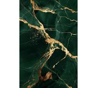 Gold and Dark Green Marble Journal: Elegant 150-Page Notebook for Writing, Reflection, and Thoughtful Gift Giving.: Lined Pages for Daily Thoughts, ... Creative Ideas, and Organized Planning.