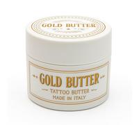 Gold Butter - Ink Progress - BURRO TATTOO, 10g, Made in Italy, Formula Naturale per Idratazione e Protezione - crema tatuaggi