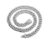 Gold Chain for Men,AcserGery 13Mm Cuban Link Chain 18K Real Gold Plated/Platinum