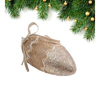 Gold Christmas Decoration Set, Star-Shaped Tree Topper, Hanging Ball, Christmas Home Party Decor(Water Drop)