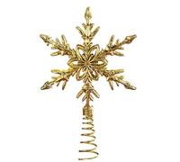 Gold Christmas Tree Topper, Christmas Treetop, Portable Gold Christmas Tree Topper, Christmas Star Tree Topper, Hallow Wire Star Topper for Christmas Partiy Home Decoration