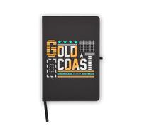 Gold Coast Travel Australia - Taccuino con pagine bianche, copertina in similpelle, agenda, diario, quaderno di lavoro