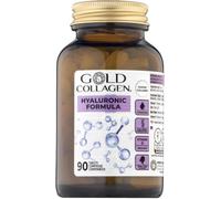 GOLD COLLAGEN Hyaluronic Formula - Collagene Marino con Acido Ialuronico, Vitamina C e D, Zinco, Integratori per Capelli Pelle, Unghie e Articolazioni - 90 Compresse