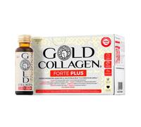 GOLD COLLAGEN New Forte Plus - Collagene Integratore Antirughe con Vitamina C Antiossidante, 8g Collagene Marino con Acido Ialuronico, Biotina Capelli, Pelle, Unghie e Sistema Immunitario, 1 x 10x50ml