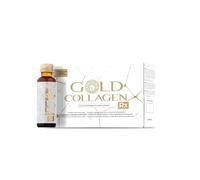 GOLD COLLAGEN RX - Integratore Liquido Collagene Marino con Acido Ialuronico, Vitamina C, E, B6, Biotina Capelli Pelle Unghie - Controllo e Perdita Peso, Antirughe e Antiossidante, 1 Pack 10x50ml