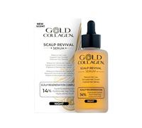GOLD COLLAGEN Scalp Revival - Siero Notte per Crescita Capelli e Anticaduta Capelli Donna con Acido Ialuronico, Cheratina per Capelli ed Estratti Naturali - Olio Capelli Fragili e Sfibrati, 100 ml