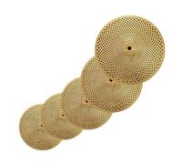 Gold Color Low Volume 5PCS Set Piatti 14'' Hi-Hat+16''+18'' Crash+20'' Ride Con Borsa Accessori per strumenti a percussione