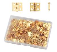 GOLD DEER 100PCS Mini cerniere in rame puro Cabinet Drawer Butt Cerniere per portagioie in legno Piccole cerniere per artigianato fatto a mano Cerniere