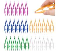 GOLD DEER 30pcs perline di plastica pinzette 5 colori perline di ferro Perler perline pinzette artigianato strumenti di riparazione fatti a mano perline gioielli di bellezza per bambini adulti