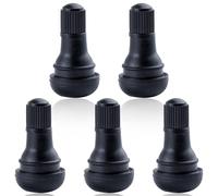 GOLD DEER 5Pcs TR412 gomma a scatto breve nero stelo valvola pneumatico Tubeless steli valvola pneumatico auto per Tubeless 0,453 pollici 11,5 millimetri fori cerchio