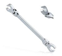 GOLD DEER Chiave per dadi svasati con testa flessibile, 9 x 11 mm, set di chiavi metriche per svasature metriche, doppia chiave flessibile, 40 Cr per riparazioni automobilistiche e riparazioni