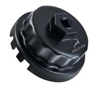 GOLD DEER Filtro olio chiave 64 mm 14 flauto Heavy Duty 0il filtro Cap Wrench rimozione strumento filtro olio per motore, nero