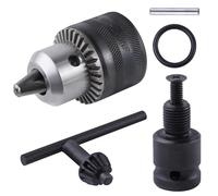 GOLD DEER Kit adattatore mandrino per trapano a chiave da 1,5-13 mm Adattatore per mandrino per trapano a cambio rapido con presa da 1/2 "Adattatore femmina quadrato per chiave a percussione Strumento