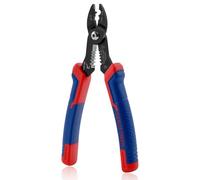 GOLD DEER Pinze multiuso 4 in 1 per elettricisti, 17,8 cm, compatta, professionale, per spelafili elettrici e crimpatura per cavi isolati e non isolati da 12-20 AWG