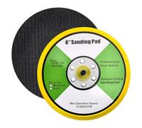 GOLD DEER Platorello di supporto a gancio e anello da 6 pollici PSA DA Sander Piastra di supporto Pad 5/16 "-24 Thread Levigatrice Posteriore per Levigatrice Orbitale e Levigatrice DA per Levigatura