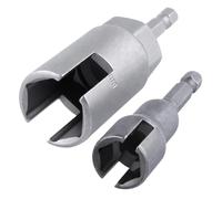 GOLD DEER Set di 2 cacciaviti per dadi ad alette (2 dimensioni da 12 mm, 19 mm), set di utensili con attacco esagonale da 1/4 a connessione rapida per dadi a pannello, bulloni a gancio a C, viti a