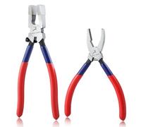 GOLD DEER Set di 2 pinze da corsa per vetro e interruttore Grozer, pinze per taglio vetro, con vite regolabile, set di pinze per taglio vetro, utensili da taglio per vetro colorato, pinze per chiavi