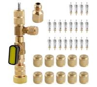 Gold Deer Strumento di rimozione del Nucleo della valvola con Doppia Dimensione SAE 1/4 e 5/16 Port Strumento di rimozione del Nucleo della valvola Schrader, Strumento di rimozione della valvola