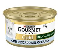 Gold Delizie Succulente cibo umido per gatti con pesce dell oceano 24 lattine da
