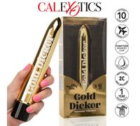 Gold Dicker Personal 17 cm Dildo Vibrante Unisex Colore Oro Impermeabile