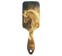 Gold Horse Fire Cool antistatico spazzola per capelli sani Progettato massaggio cuoio capelluto per capelli lunghi con manico ergonomico cepillo para peinar