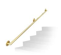 Gold il - Kit per ringhiera antiscivolo per scale interne/esterne, 0,3 - 6,1 m, con asta di supporto e barra di sostegno per un accesso sicuro alle scale