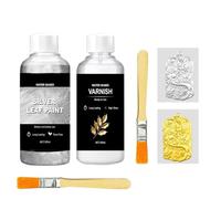 Gold Leaf Paint - Water-Based Decorative Pigment with Brush