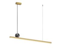 Gold Long Strip Chandelier Study Dinning Room Corridor Art Theme Hanging Lamp Creative Style Decoration Pendant Light