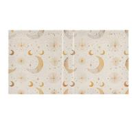 Gold Moon Star - Raccoglitori a 3 anelli con copertina tascabile, 1 confezione da 200 fogli
