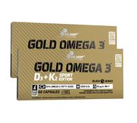 GOLD OMEGA 3 D3+K2 SPORT EDITION - 60-120 caps -Per cervello articolazioni cuore