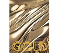 Gold: Oversized Decorative Book for Coffee Tables, Consoles and Shelf Styling | Liquid Gold Metallic Art Cover | Stack Deco Books to Create a Luxury Glam Home Look