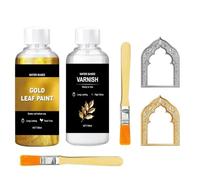 Gold Paint For Crafts - Water-Based Decorative Rich Pigment With Brush