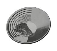 Gold Pan, Ergonomic Mining Tool, Durable Prospecting Basin with Riffles, River Sluice Separator for Bedrock, Gravel, Mountain Streams, Outdoor Exploration, Gold Recovery Equipment for Digging