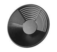 Gold Panning Pan Double Riffles 13.78 Inch Strumento di raccolta portatile Gold Prospecting Pan per principianti Acque rocciose esposte - Senza gancio a vanga