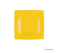 25 Piatti quadrati piccoli lavabili per microonde mango 18x18 cm