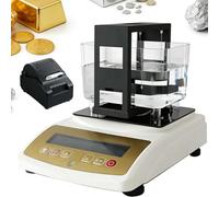 Gold Purity Tester Machine, Metal Purity Analyzer Lab-Grade 0.001g Accuracy, Non-Destructive, Gold/Silver/Platinum/Palladium, Rechargeable, 2-Step Weighing, Audible Alarm(W/Printer,XF-1200K)