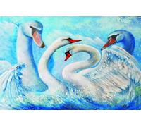 Gold Puzzle - Puzzle Cigni - 1000 Pezzi