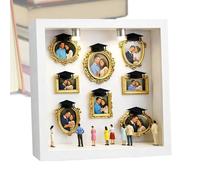 Gold Silhouette Display, DIY Memory Box Set, Tiny Picture Frame with Elegant Design, Decorative Keepsake Accessory with Sturdy Build, Silhouette Box for Valentine’s Day Her Him Family Kids