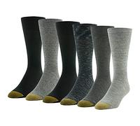 Gold Toe Calzini da uomo (confezione da 6), Uomo Heather assortiti, L