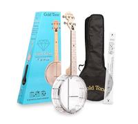 Gold Tone Little Gem Ukes, Ukulele a 4 corde, destra, trasparente (LG/D)