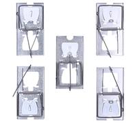 Gold Tools 5x Trappole per Topi e Topi - Trappole per Topi per Interni - Trappole per Topi per Interni che Uccidono All'istante - Ammazza Topi per Interni - Trappole A Scatto per Topi - 105x60mm