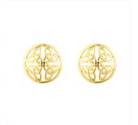 Gold Vermeil 4 Trinity Circle Earrings