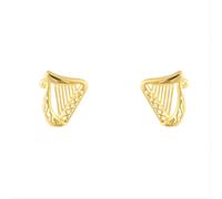 Gold Vermeil Harp Earrings