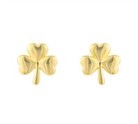 Gold Vermeil Shamrock Earrings