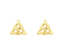 Gold Vermeil Trinity Circle Earrings