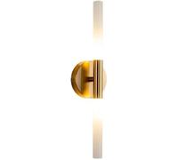 Gold Wall Sconce - Modern Wall Lighting Acrylic Shade Hardwired Two Lights up and down Dimmable Led Wall Mounted Lights Indoor Wall Lamp Bathroom Vanity Light Fixture for Bedroom Living Room (S/1Pack
