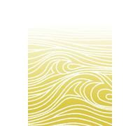 Gold waves 6×9" lined notebook: Decorative hand-drawn cover - Narrow ruling - Checkable bullets embedded in the lines - Top, bottom and left margins ... - 120 pages, 32 horizontal lines per page.